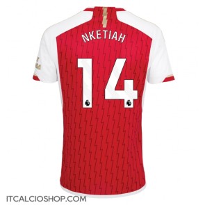 Arsenal Eddie Nketiah #14 Prima Maglia 2023-24 Manica Corta